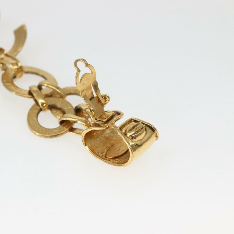 【日本直送】香奈兒耳環金屬金 CC 正品 BA5791V-4