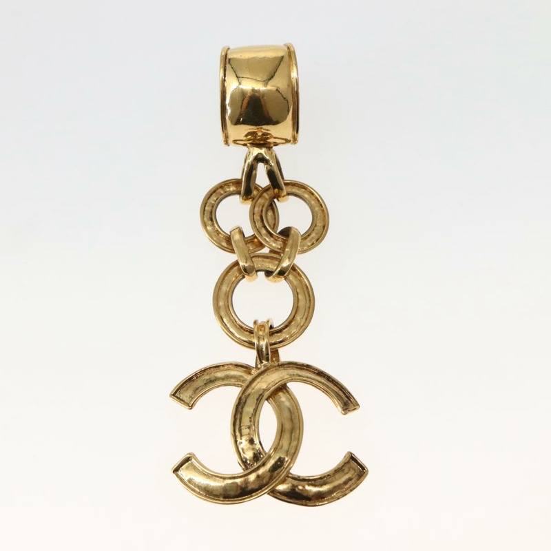 【日本直送】香奈兒耳環金屬金 CC 正品 BA5791V-7