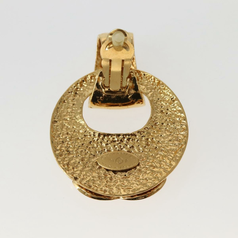 【日本直送】香奈兒耳環金屬金 CC 正品 BA5792V-2