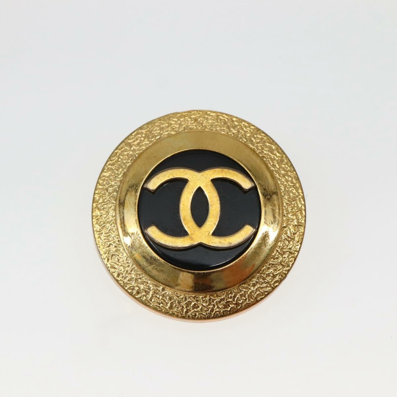【日本直送】香奈兒耳環金屬金黑 CC 正品 BA5779V-1