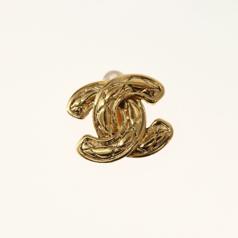 【日本直送】香奈兒耳環金屬金 CC 正品 BA5788V-1