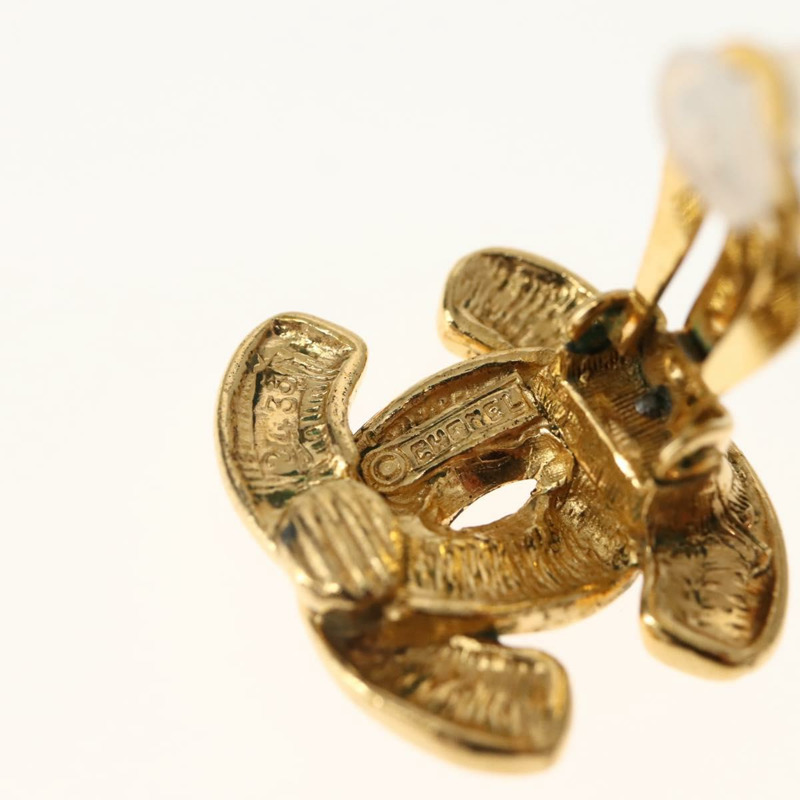 【日本直送】香奈兒耳環金屬金 CC 正品 BA5788V-10