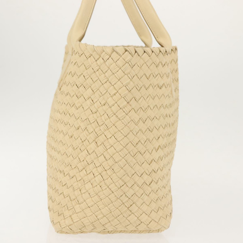 【日本直送】BOTTEGA VENETA INTRECCIATO Cabas 小號手提包 皮革 米色 141498 正品 BA5771-2
