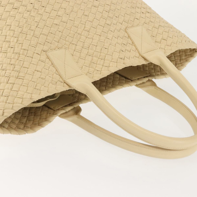 【日本直送】BOTTEGA VENETA INTRECCIATO Cabas 小號手提包 皮革 米色 141498 正品 BA5771-5