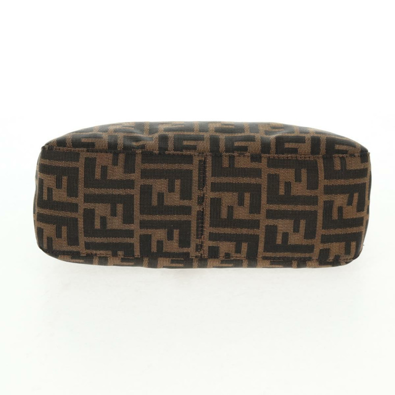 【日本直送】FENDI Zucca 帆布 Mamma Baguette 單肩包 黑棕色 正品 143821V-4