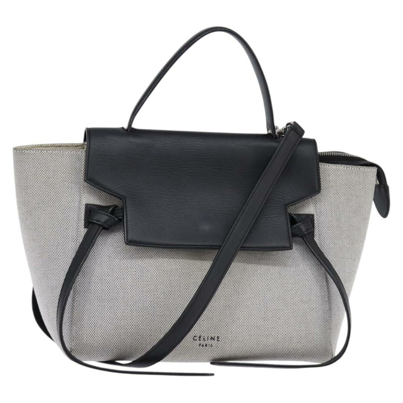【日本直送】CELINE 腰包手袋帆布皮革灰色銀色正品 BA6188-0