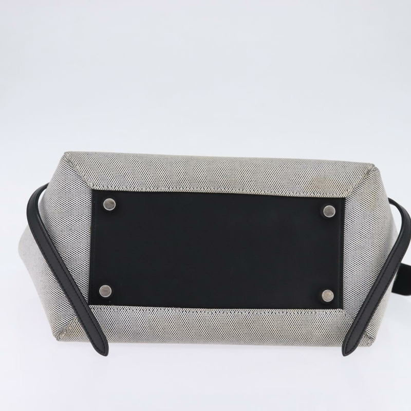 【日本直送】CELINE 腰包手袋帆布皮革灰色銀色正品 BA6188-4