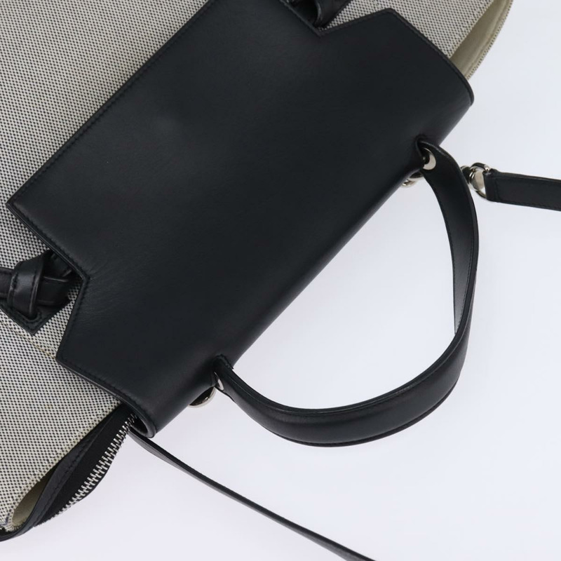 【日本直送】CELINE 腰包手袋帆布皮革灰色銀色正品 BA6188-5