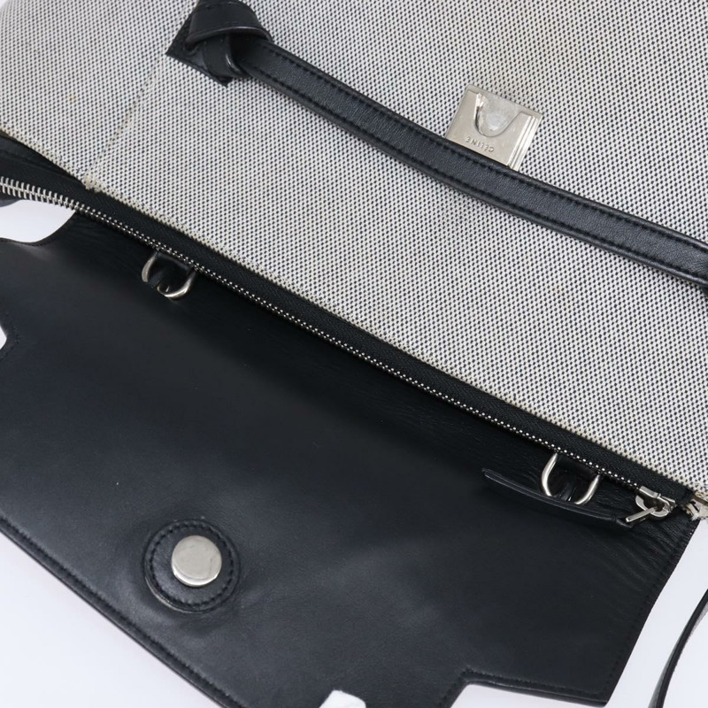 【日本直送】CELINE 腰包手袋帆布皮革灰色銀色正品 BA6188-19