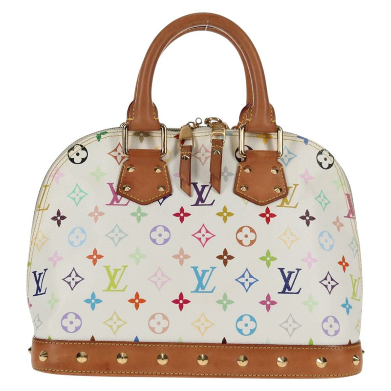 【日本直送】路易威登 Monogram 多色 Alma 手提包白色 M92647 LV 授權 133443V-1