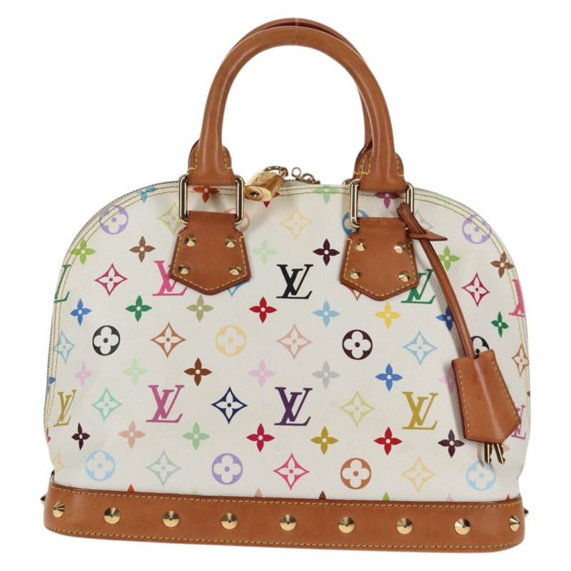 【日本直送】路易威登 Monogram 多色 Alma 手提包白色 M92647 LV 授權 133443V-12