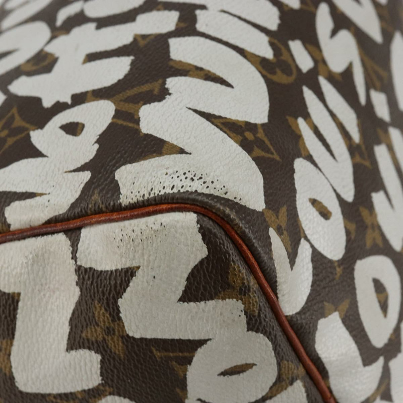 【日本直送】路易威登 Monogram Graffiti Speedy 30 手提包白色 M92195 LV 授權 144301V-7