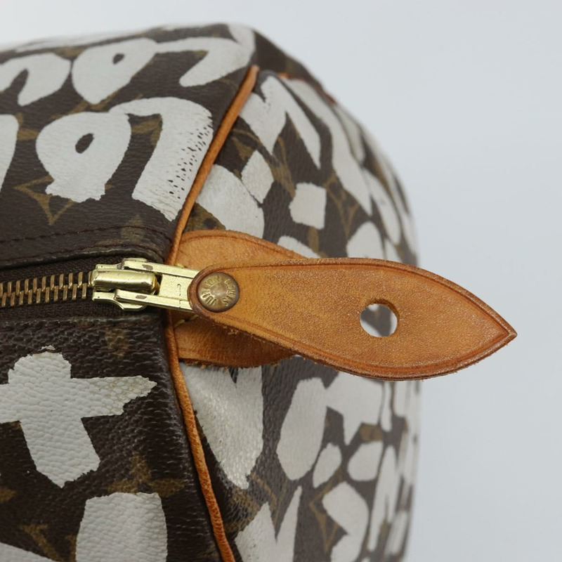 【日本直送】路易威登 Monogram Graffiti Speedy 30 手提包白色 M92195 LV 授權 144301V-17