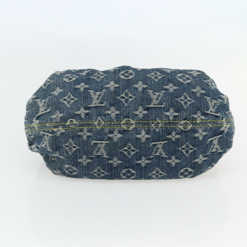 【日本直送】LOUIS VUITTON Monogram 牛仔布 Preity 手提包 藍色 M95020 LV 授權 128188V-4