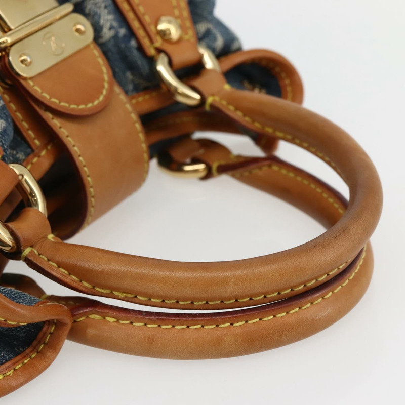 【日本直送】LOUIS VUITTON Monogram 牛仔布 Preity 手提包 藍色 M95020 LV 授權 128188V-6