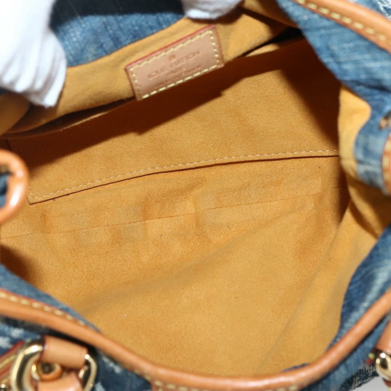 【日本直送】LOUIS VUITTON Monogram 牛仔布 Preity 手提包 藍色 M95020 LV 授權 128188V-9