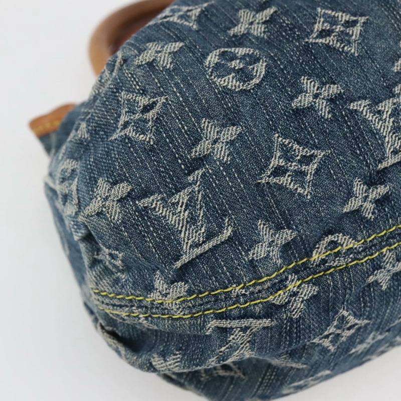 【日本直送】LOUIS VUITTON Monogram 牛仔布 Preity 手提包 藍色 M95020 LV 授權 128188V-13