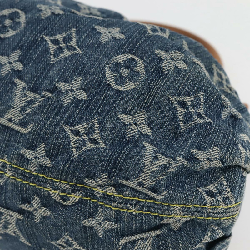 【日本直送】LOUIS VUITTON Monogram 牛仔布 Preity 手提包 藍色 M95020 LV 授權 128188V-14
