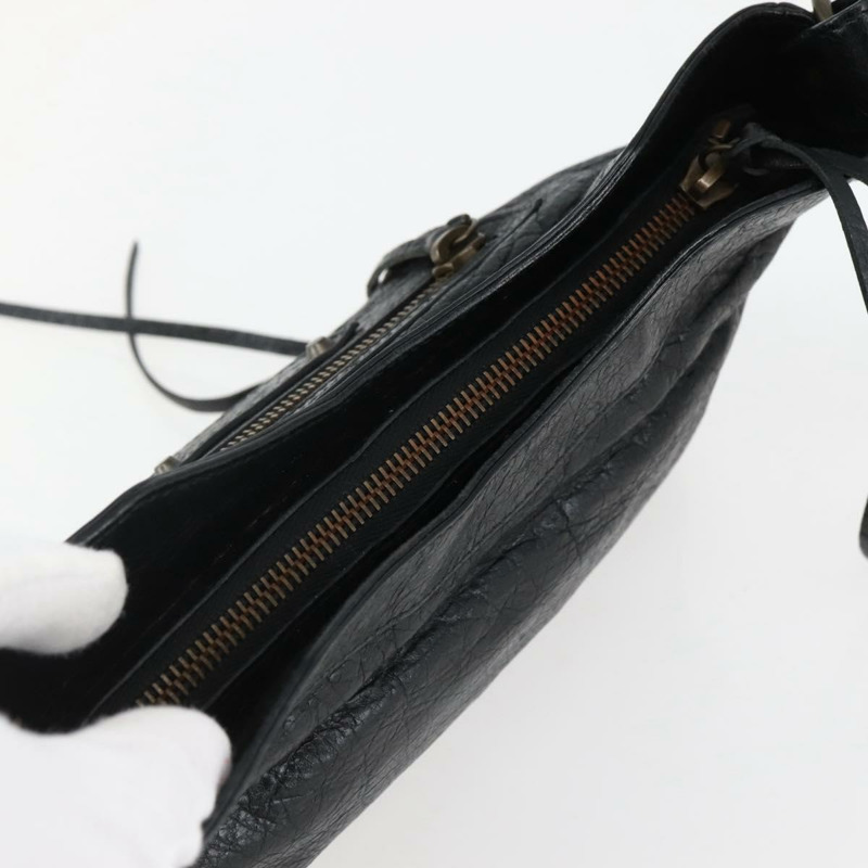 【日本直送】BALENCIAGA The Hip 單肩包 皮革 黑色 242803 正品 128176V-5
