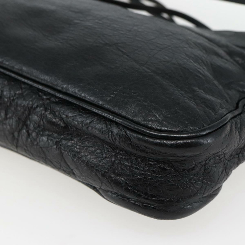 【日本直送】BALENCIAGA The Hip 單肩包 皮革 黑色 242803 正品 128176V-14