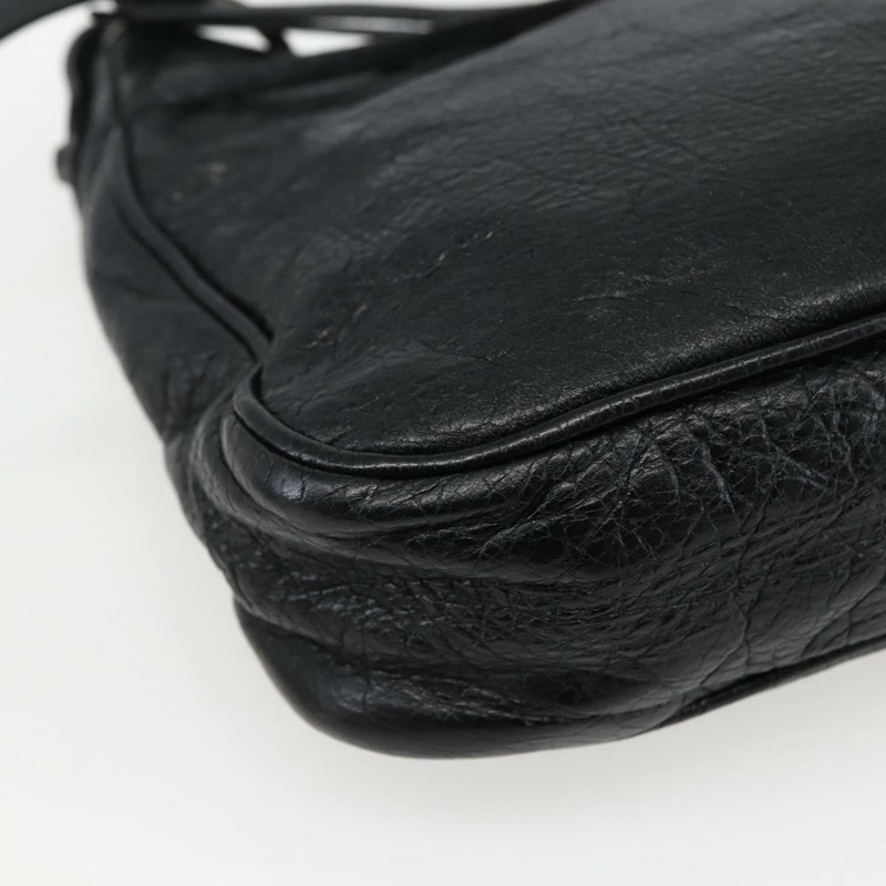 【日本直送】BALENCIAGA The Hip 單肩包 皮革 黑色 242803 正品 128176V-15