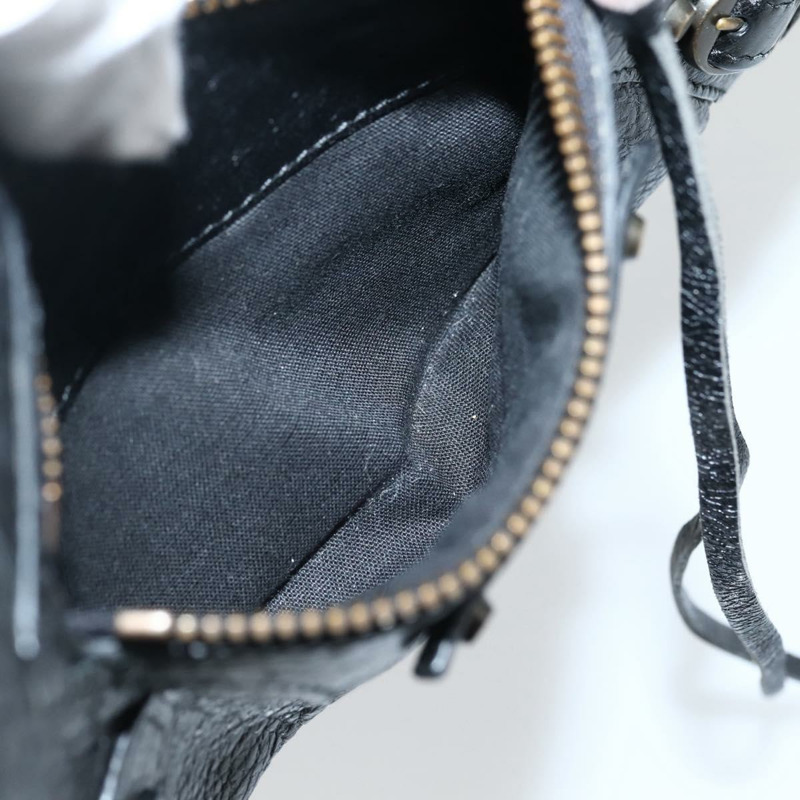 【日本直送】BALENCIAGA The Hip 單肩包 皮革 黑色 242803 正品 128176V-20