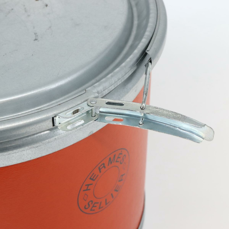 【日本直送】HERMES 馬鞍盒 金屬 橘色 銀色 正品 141723V-7