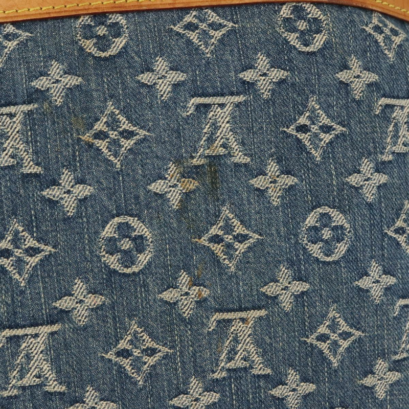 【日本直送】路易威登 Monogram 牛仔布扁平購物托特包藍色 M95018 LV 授權 144442-3