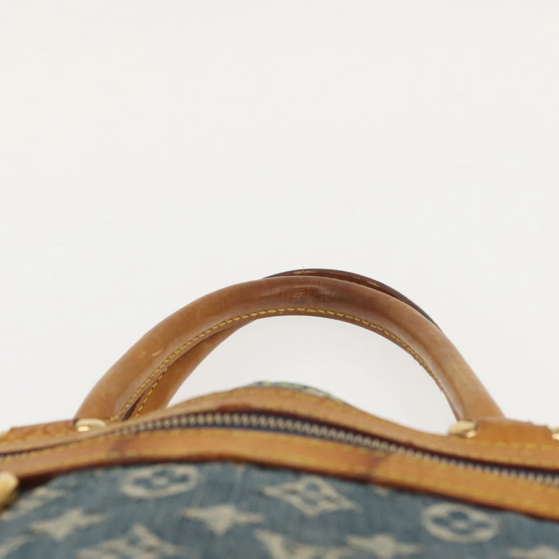 【日本直送】路易威登 Monogram 牛仔布扁平購物托特包藍色 M95018 LV 授權 144442-8