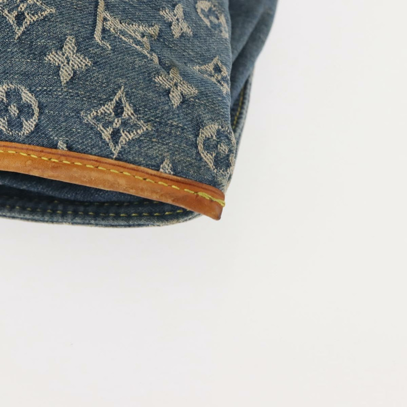 【日本直送】路易威登 Monogram 牛仔布扁平購物托特包藍色 M95018 LV 授權 144442-12
