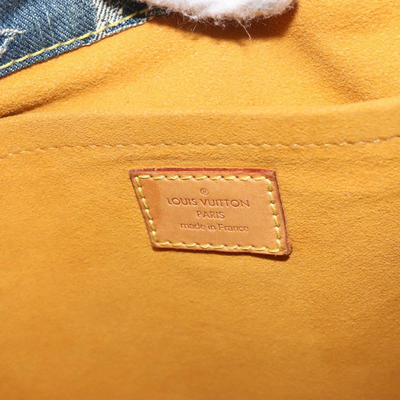 【日本直送】路易威登 Monogram 牛仔布扁平購物托特包藍色 M95018 LV 授權 144442-16