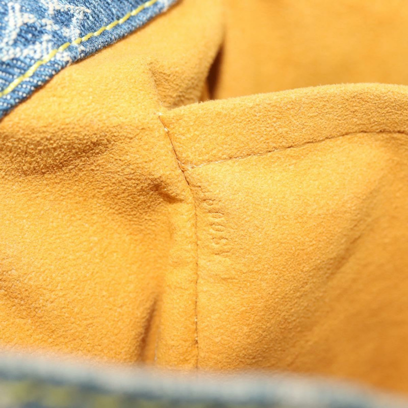 【日本直送】路易威登 Monogram 牛仔布扁平購物托特包藍色 M95018 LV 授權 144442-21
