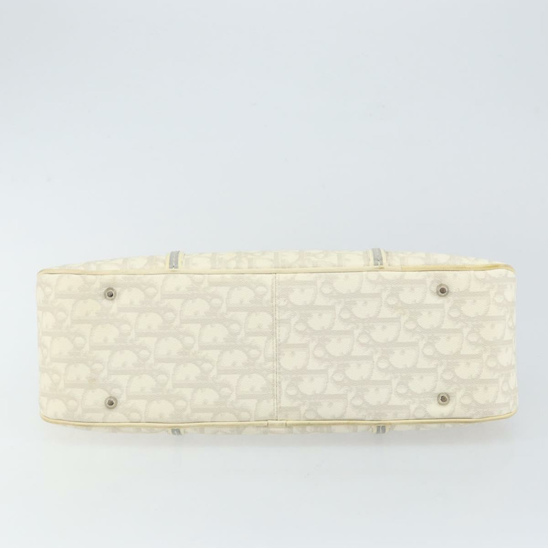 【日本直送】Christian Dior Trotter 帆布鏈條浪漫托特包 PVC 白色正品 144916V-4