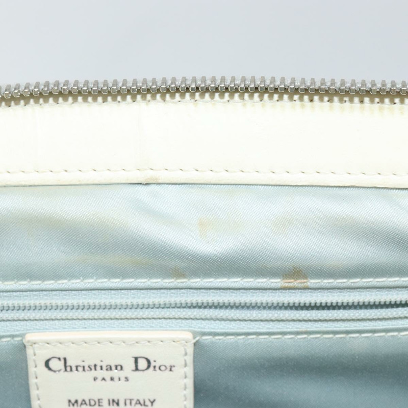 【日本直送】Christian Dior Trotter 帆布鏈條浪漫托特包 PVC 白色正品 144916V-8