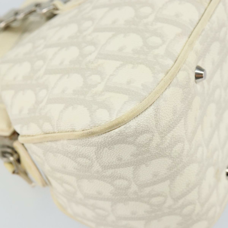 【日本直送】Christian Dior Trotter 帆布鏈條浪漫托特包 PVC 白色正品 144916V-14