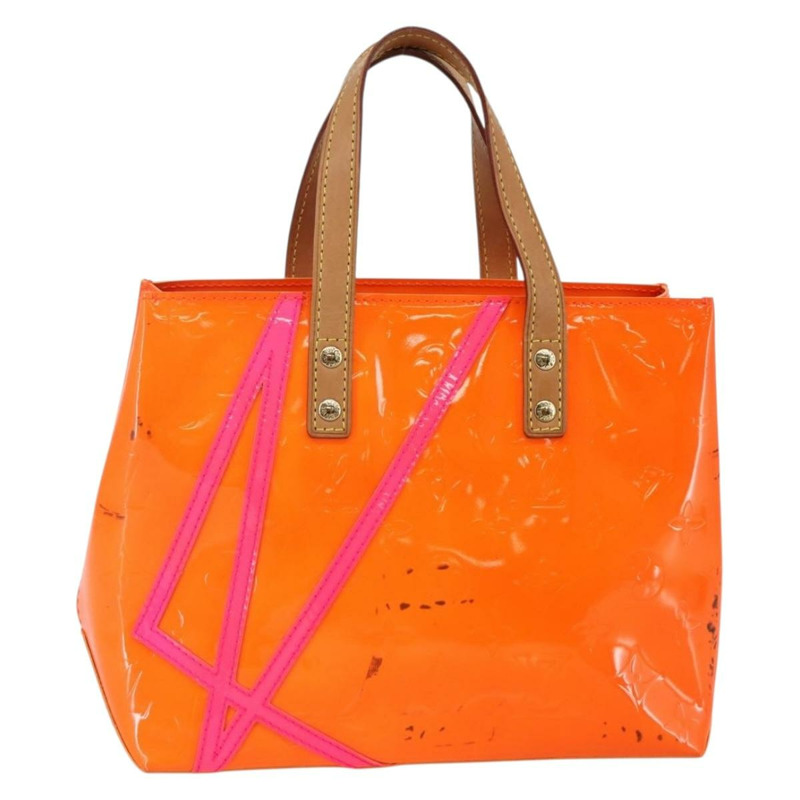 【日本直送】路易威登 Monogram Vernis Fluo Reade PM 包粉色橙色 M91903 正品 143574-0