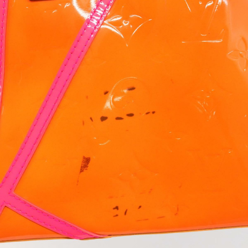 【日本直送】路易威登 Monogram Vernis Fluo Reade PM 包粉色橙色 M91903 正品 143574-8