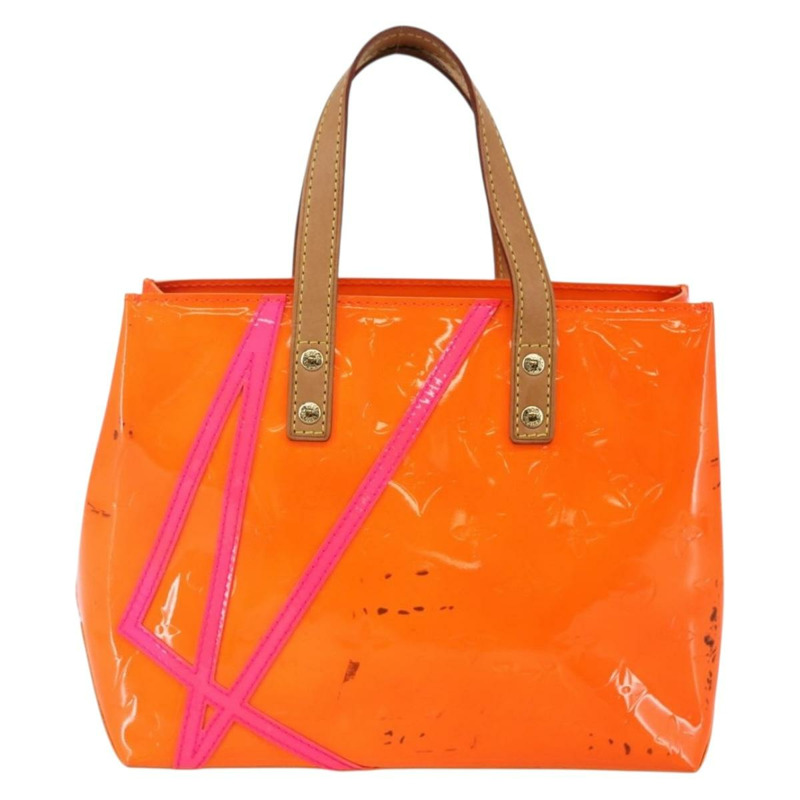 【日本直送】路易威登 Monogram Vernis Fluo Reade PM 包粉色橙色 M91903 正品 143574-12