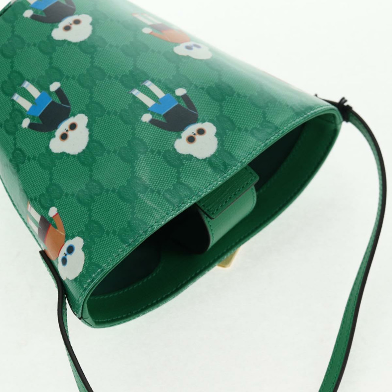 【日本直送】GUCCI GG 水晶兒童金承妍包金綠色 752356 正品 144816V-5