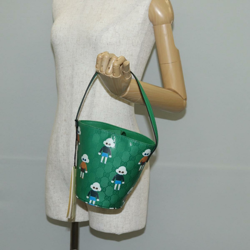 【日本直送】GUCCI GG 水晶兒童金承妍包金綠色 752356 正品 144816V-21