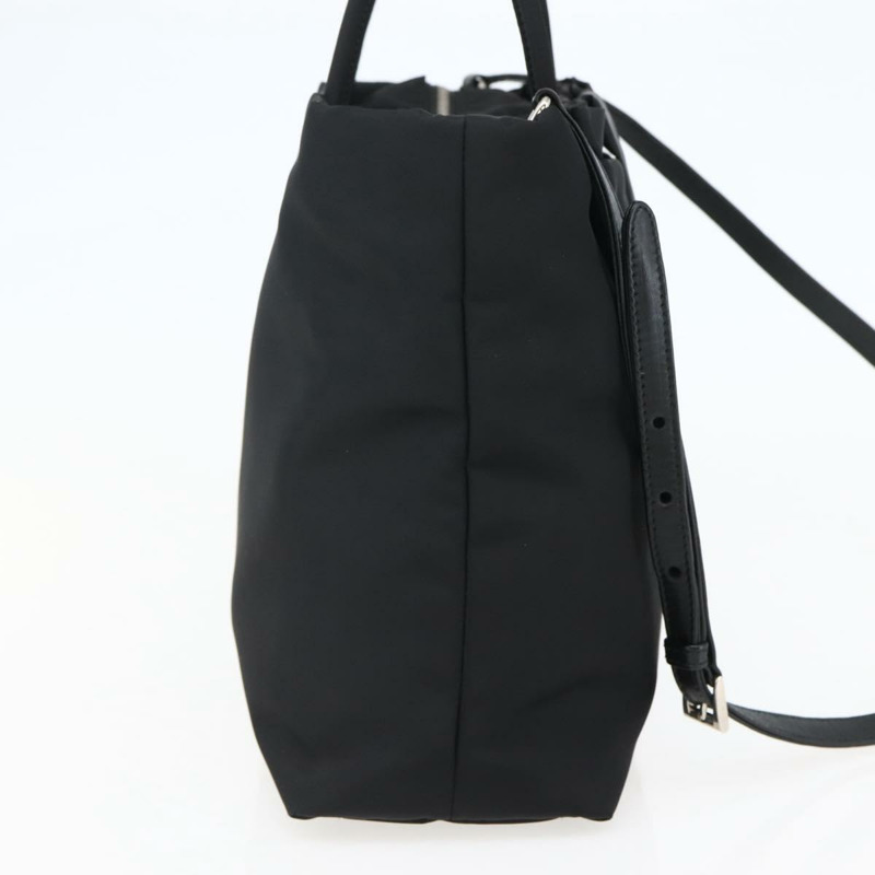 【日本直送】PRADA 手提包 尼龍 2 向 黑色 銀色 正品 139041V-2