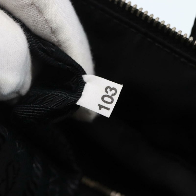 【日本直送】PRADA 手提包 尼龍 2 向 黑色 銀色 正品 139041V-10