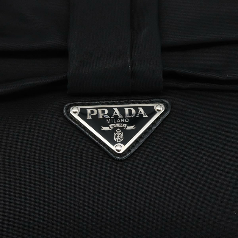【日本直送】PRADA 手提包 尼龍 2 向 黑色 銀色 正品 139041V-18