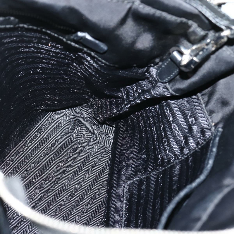 【日本直送】PRADA 手提包 尼龍 2 向 黑色 銀色 正品 139041V-21