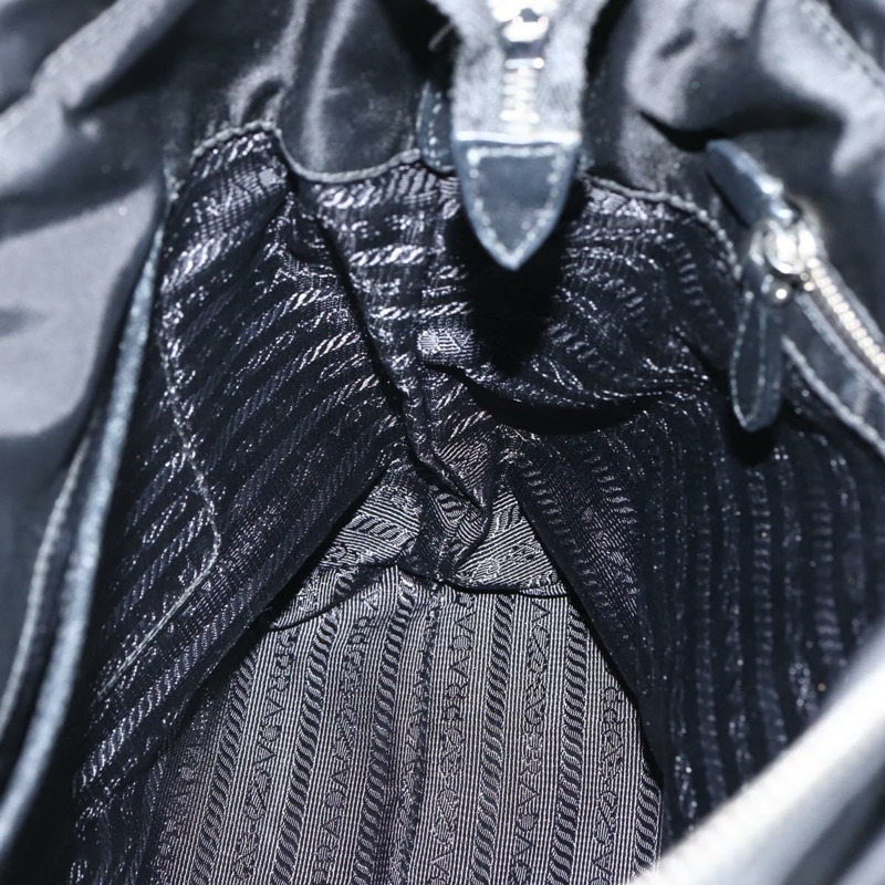 【日本直送】PRADA 手提包 尼龍 2 向 黑色 銀色 正品 139041V-22