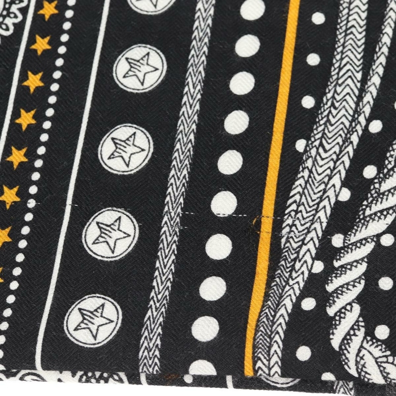 【日本直送】HERMES Carre Geant 140 圍巾「Zouaves et Dragons」羊絨黑色正品 139048M-2