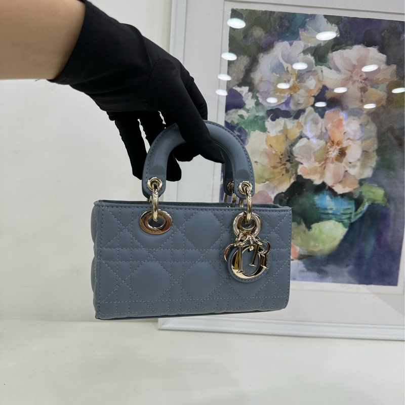 迪奧/Dior mini橫版戴妃三格 D-joy 原始成色 23年編碼-5