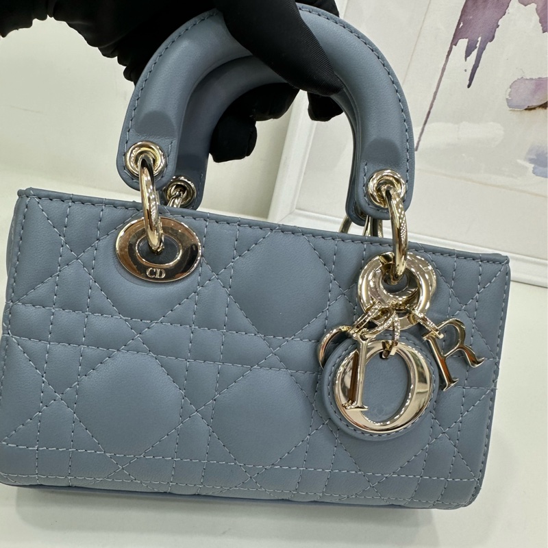 迪奧/Dior mini橫版戴妃三格 D-joy 原始成色 23年編碼-7
