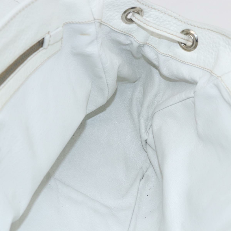 【日本直送】PRADA 托特包 拉菲草 白色 銀色 正品 128924-18