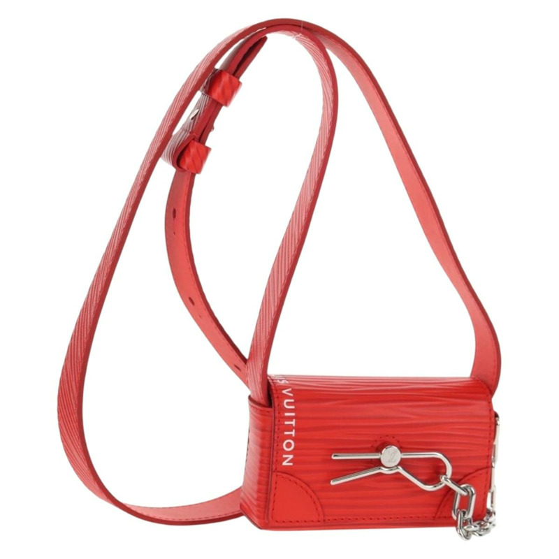 【日本直送】路易威登 Micro Steamer 皮革肩背包 紅色 M23837 LV 正品 137151M-0